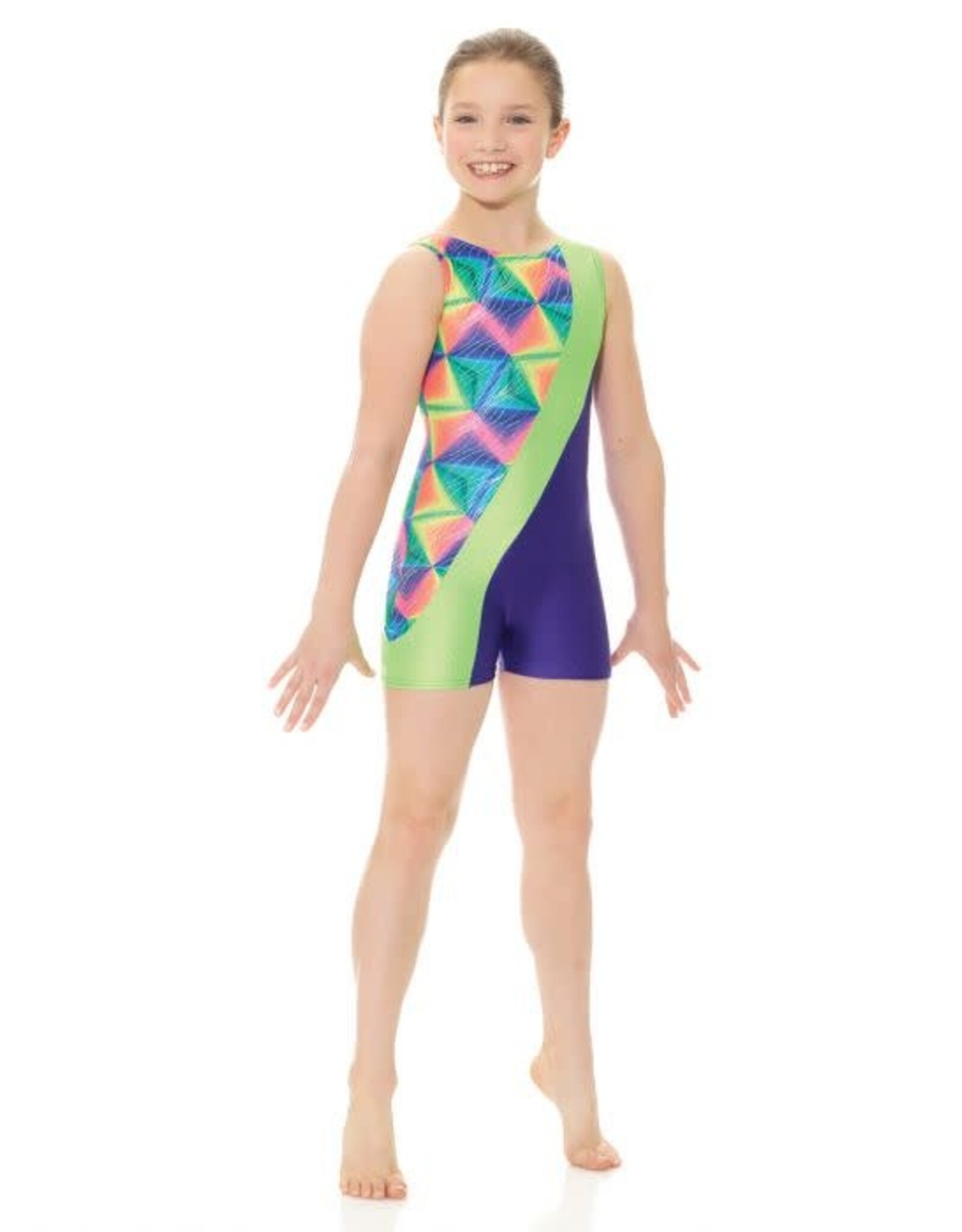 Mondor Printed Art Deco Unitard