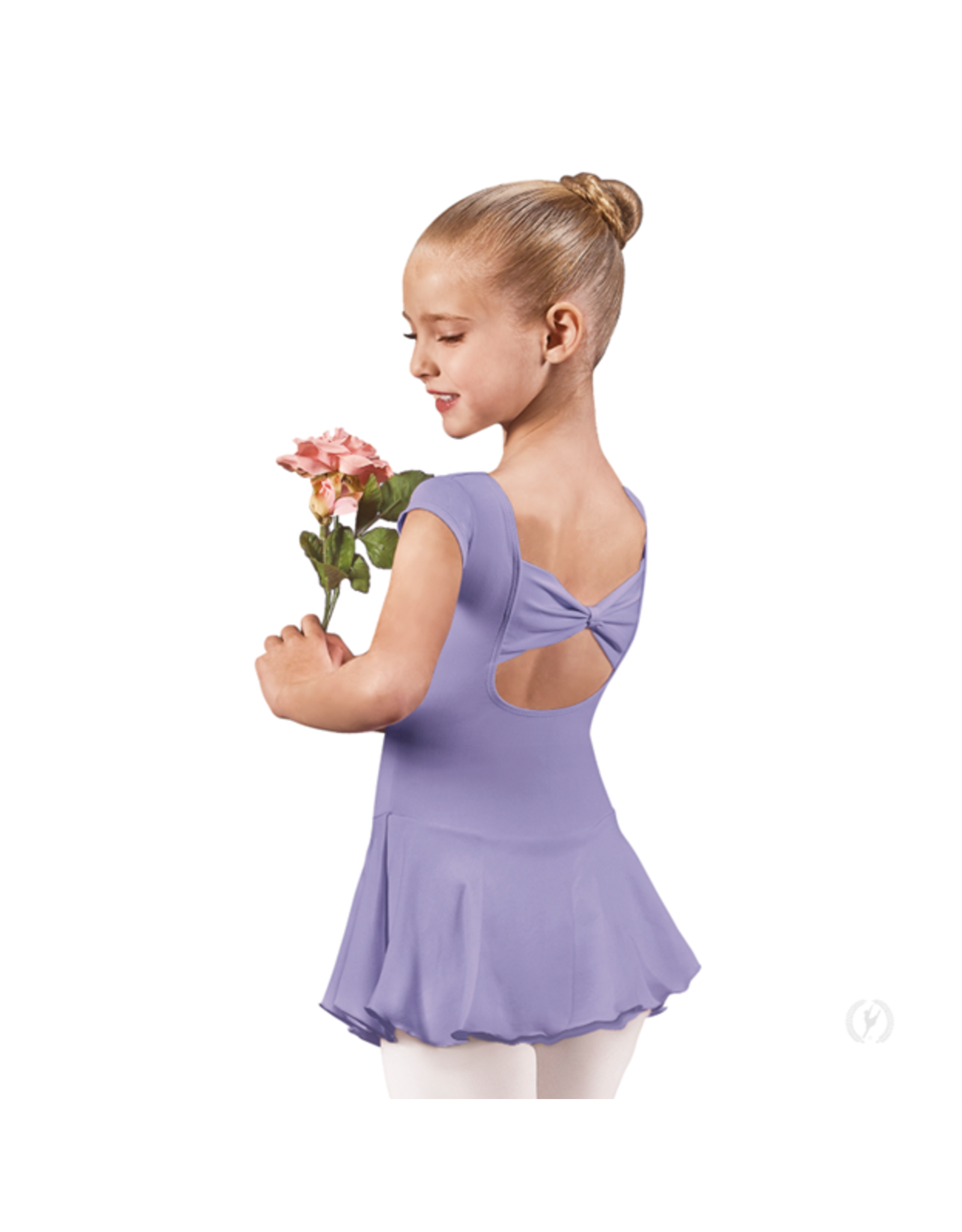Eurotard Bow Back Cap Sleeve Dance Dress - Lilac