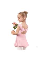 Eurotard Bow Back Cap Sleeve Dance Dress - Pink