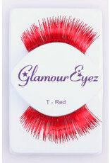 Glamour Eyez Tinsel Red Lashes