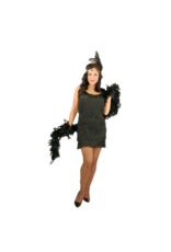 Charades Costumes Fashion Flapper Plus - Black