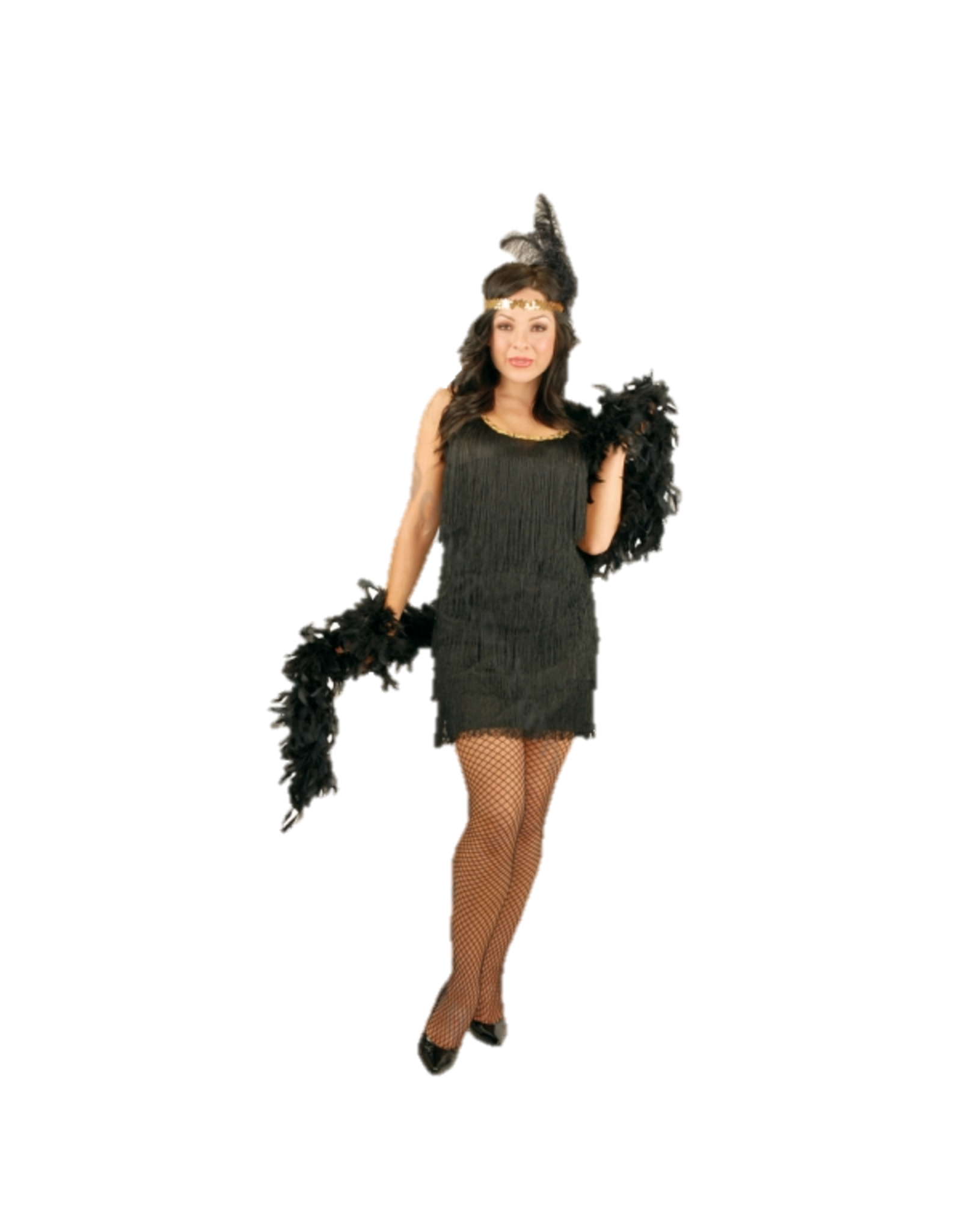 Charades Costumes Fashion Flapper Plus - Black