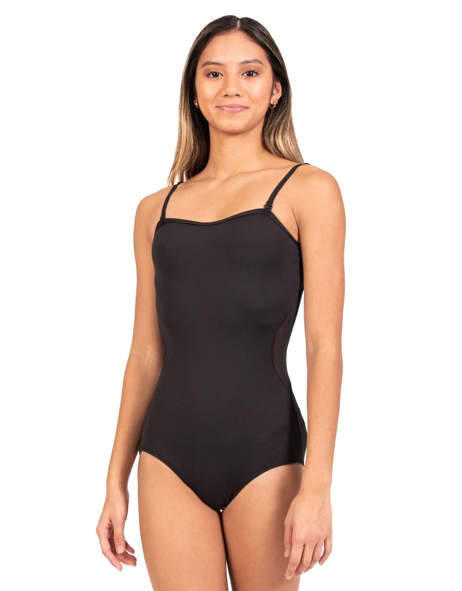 Body Wrappers Subtle Sweetheart Black Leotard
