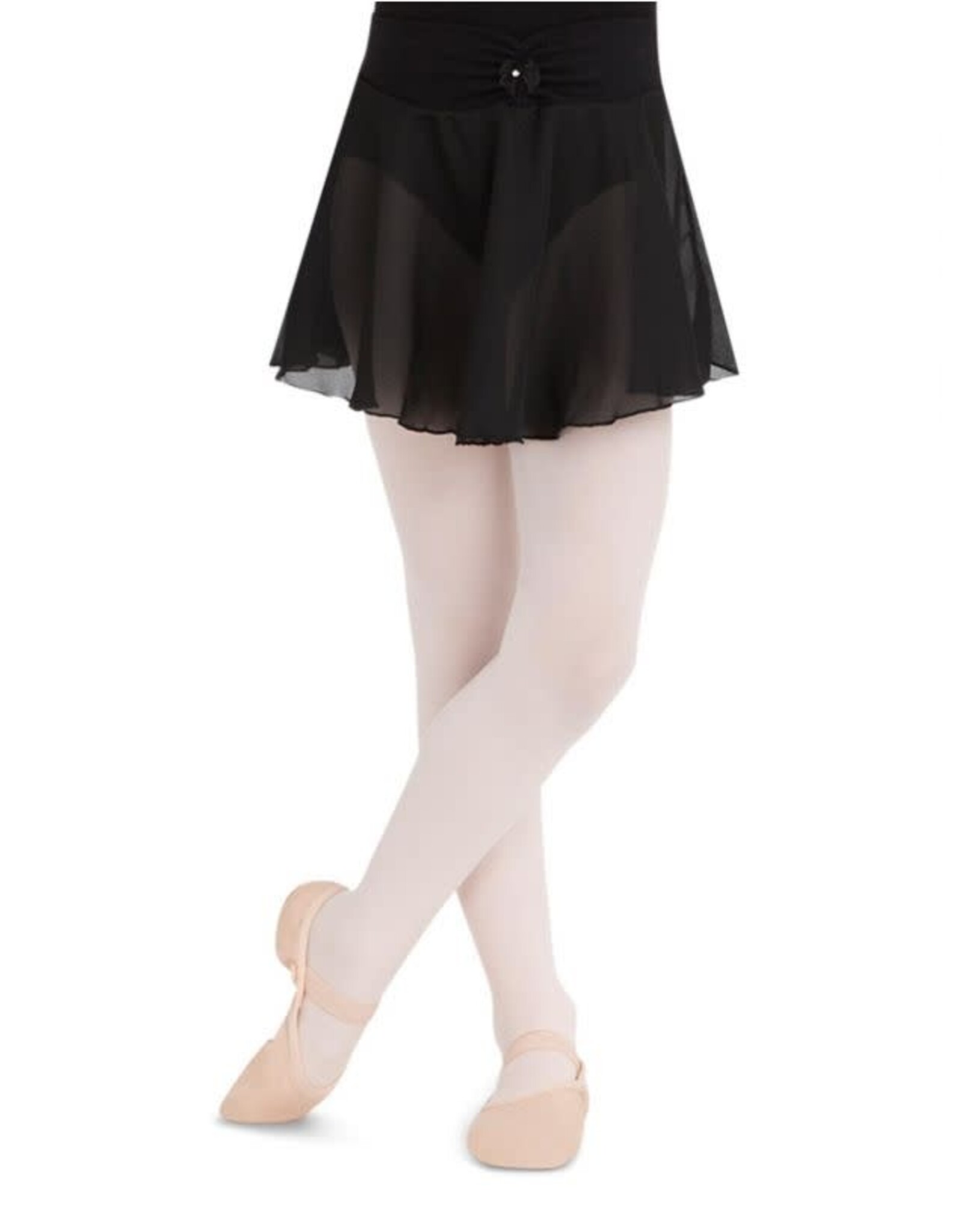 Capezio Pull On Georgette Skirt Black