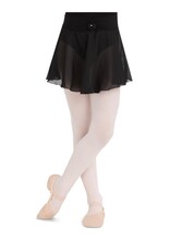 Capezio Pull On Georgette Skirt Black