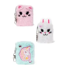 Great Pretenders Mini Furry Friends Keychain Journal - Assorted