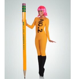 Body Wrappers *Disc* Long Sleeve Unitard - Gold  Children's 12-14