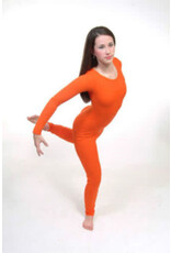 Body Wrappers *Discontinued* Children's Long Sleeve Unitard - Orange  6X-7 Body Wrappers *Discontinued* Children's Long Sleeve Unitard - Orange  6X-7