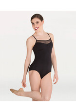 Body Wrappers *Disc* Mesh Insert Camisole Leotard  Large