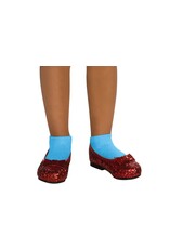 Rubies Costume Deluxe Sequin Kids Dorothy Shoes  Large (2-3) *