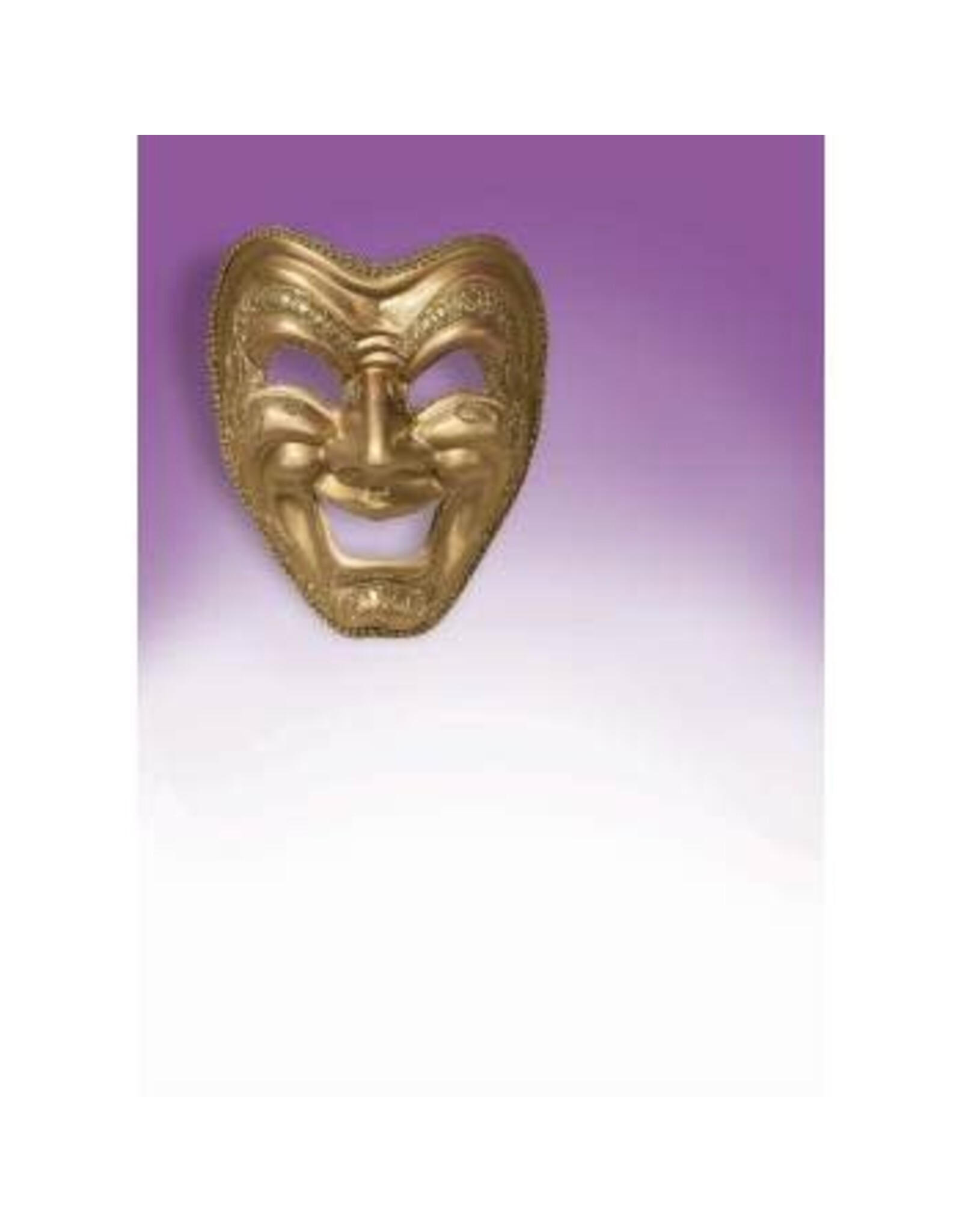 Forum Novelties Inc. *Discontinued* Gold Comedy/Tragedy Masks  Comedy