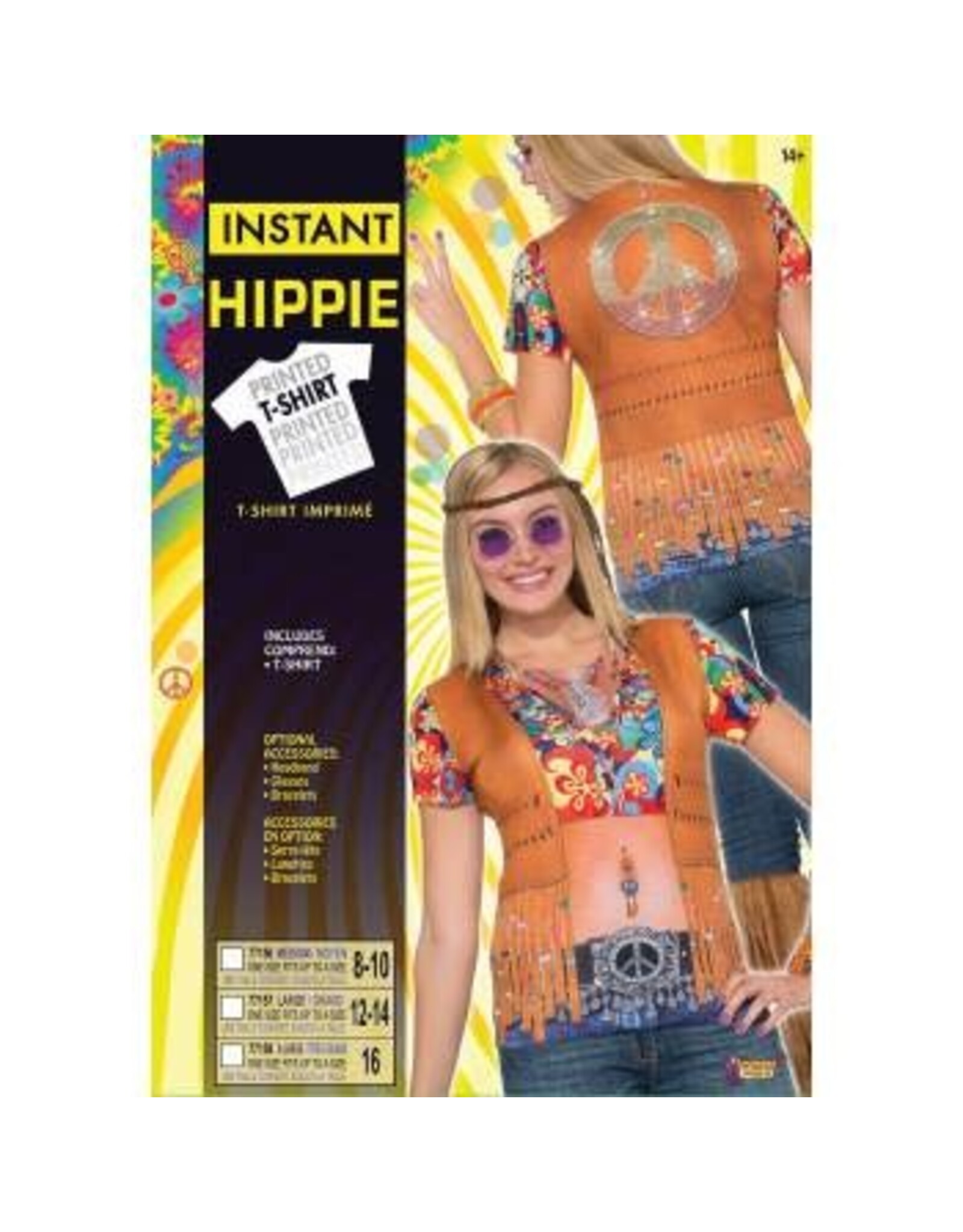 Forum Novelties Inc. Instant Hippie Lady  Medium *