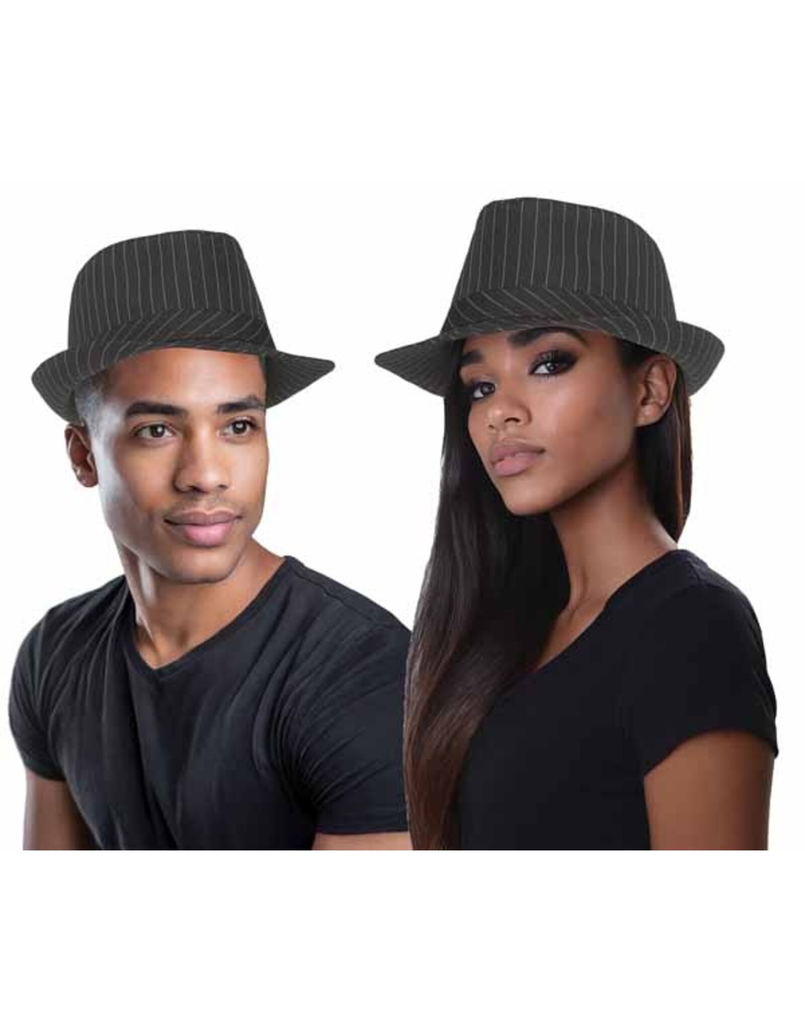 Fun World Fedora with Pin Stripe