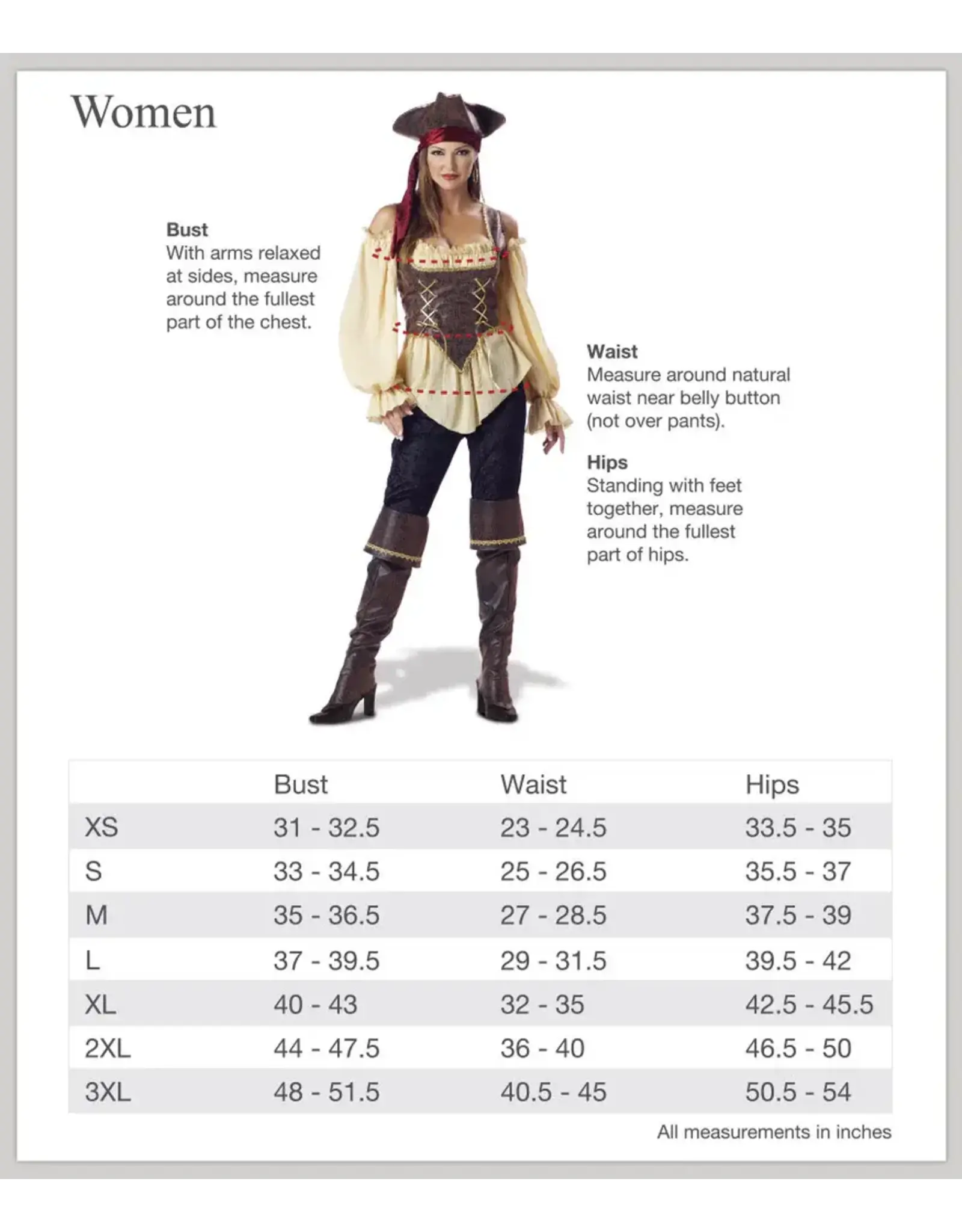 InCharacter Costumes Saloon Girl - XL