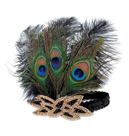 Beistle Flapper Peacock Headband