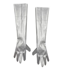 HM Smallwares Leatherlike Gloves - Silver