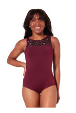 Capezio Ornate Romance Allure Mesh Back Leotard WNR (Wine) Small