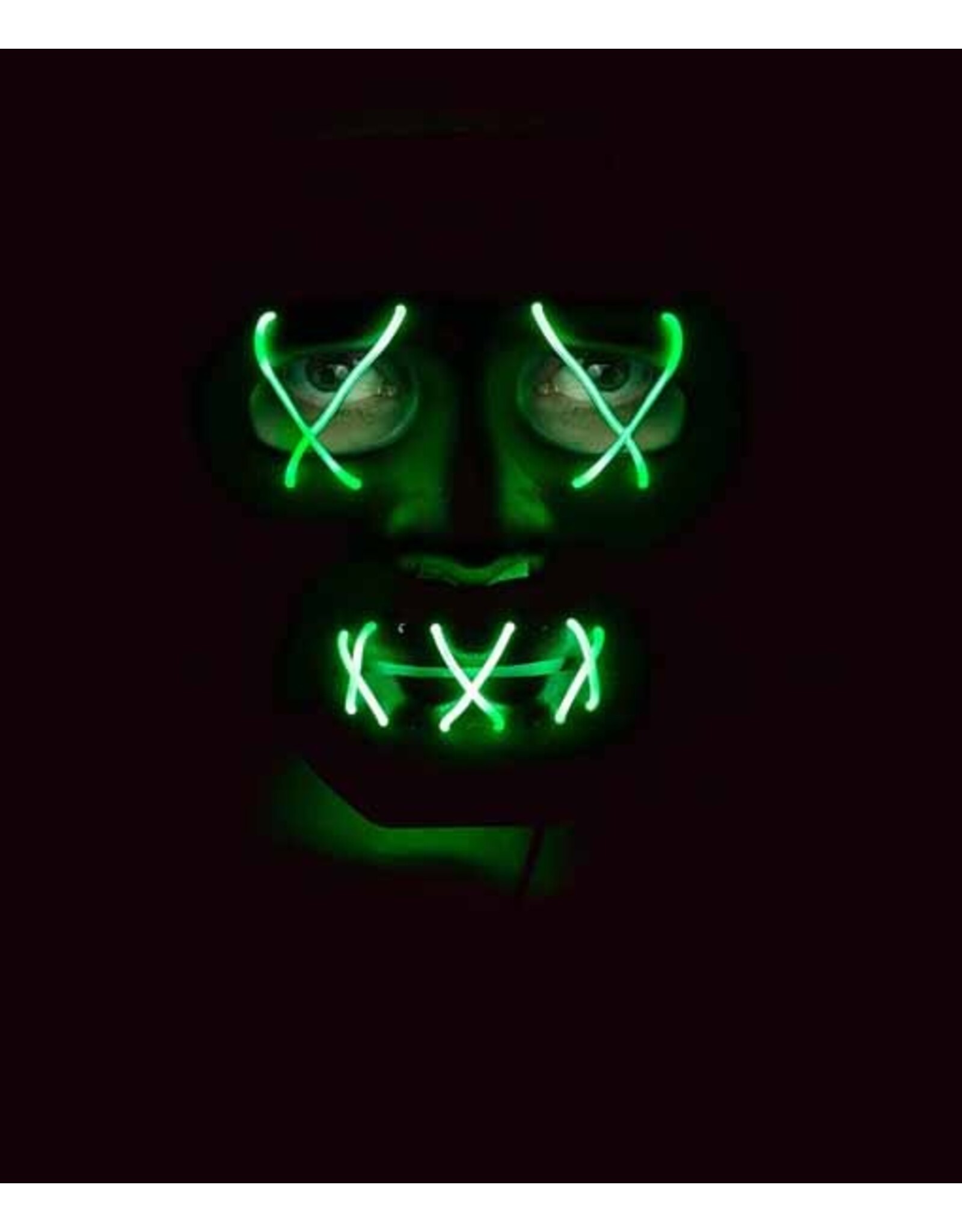 Fun World E.L. Illumo Mask Green