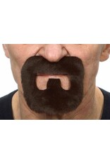 European Moustaches Goatee 10.5cm x 9.5cm  Dark Brown