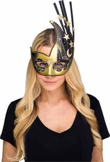 Fun World Half Mask Celestial Black/Gold