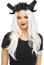 Fun World Horn Flower Headpiece Black