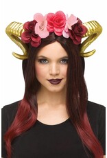 Fun World Horn Flower Headpiece Gold
