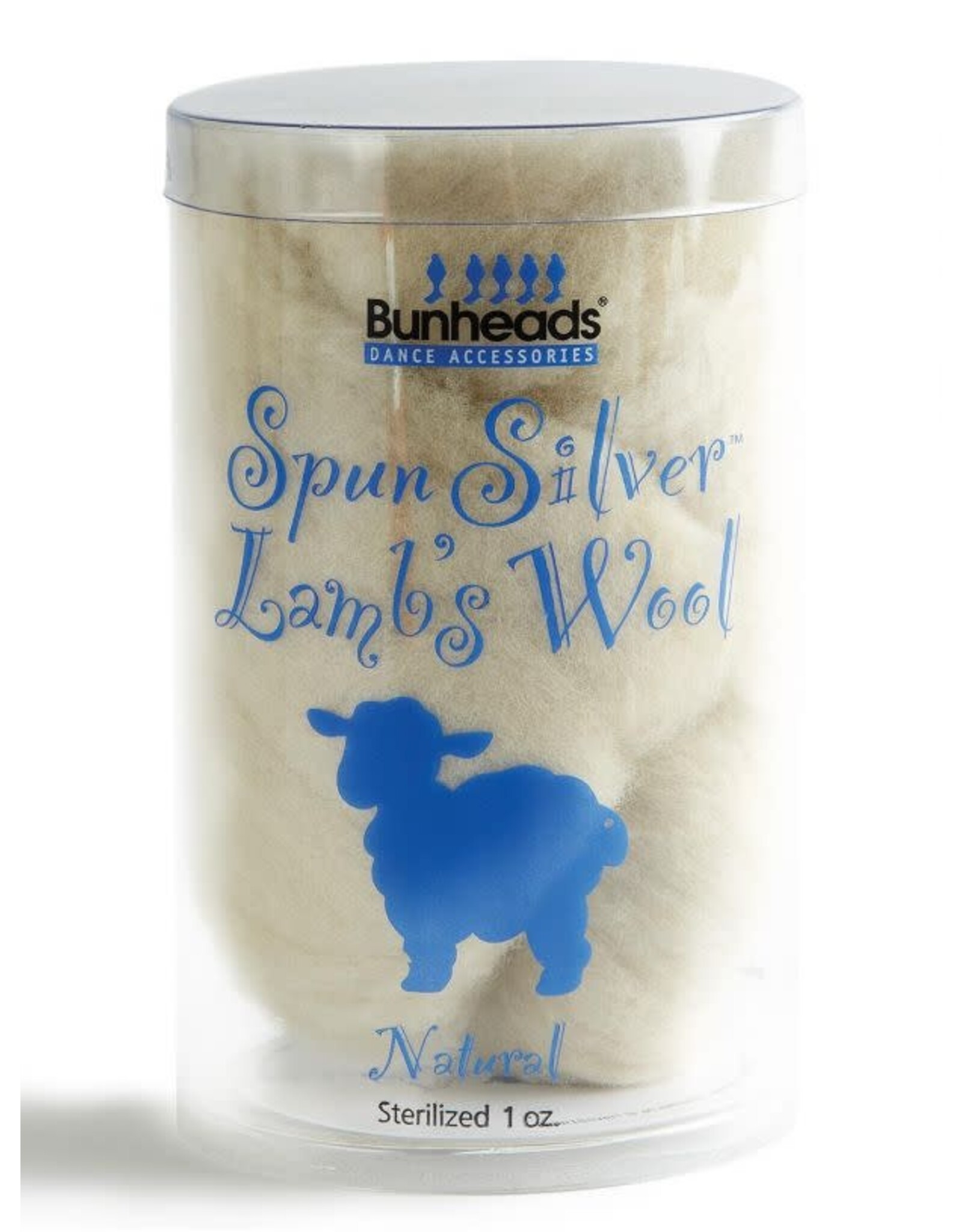 Bunheads Lamb's Wool Natural Silver Spun