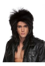 Westbay Wigs Long Rocker Wig Black