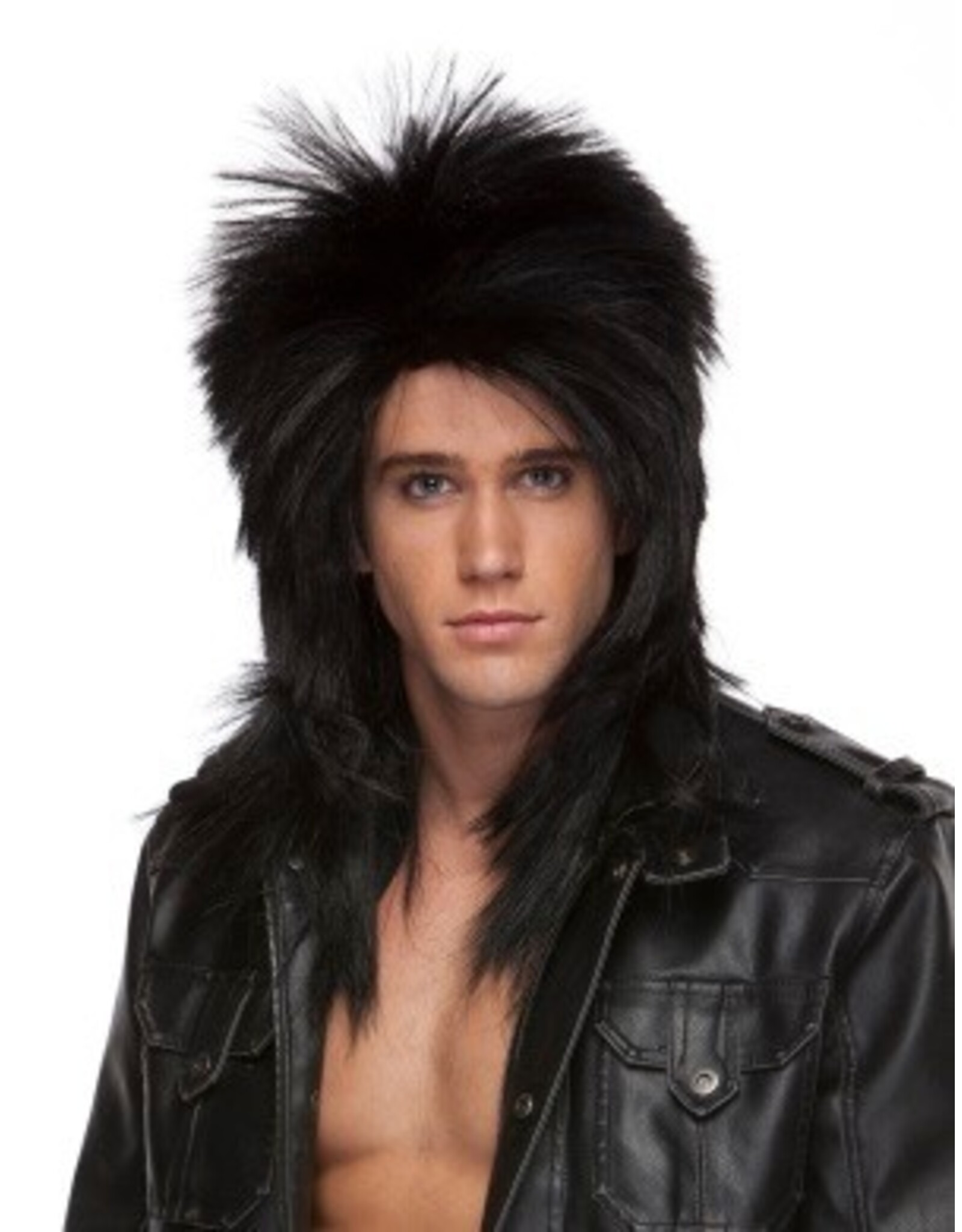 Westbay Wigs Long Rocker Wig Black
