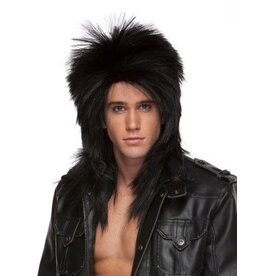 Westbay Wigs Long Rocker Wig Black