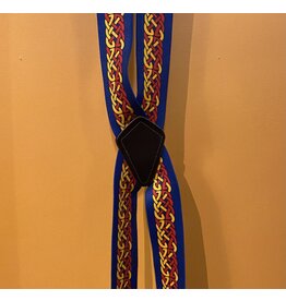 Karries Kostumes Patterned Suspenders Blue