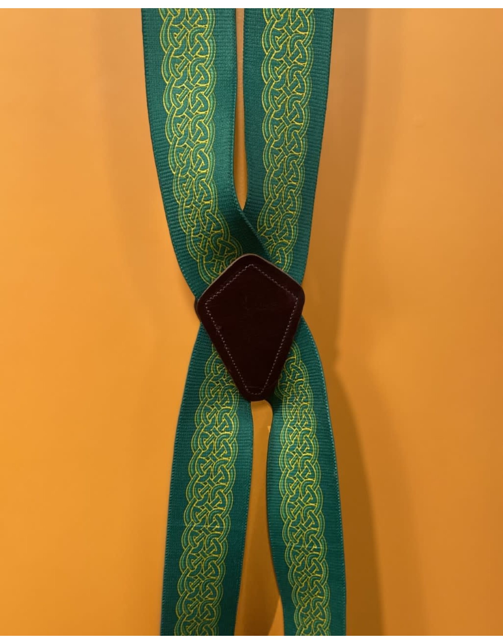 Karries Kostumes Patterned Suspenders Green