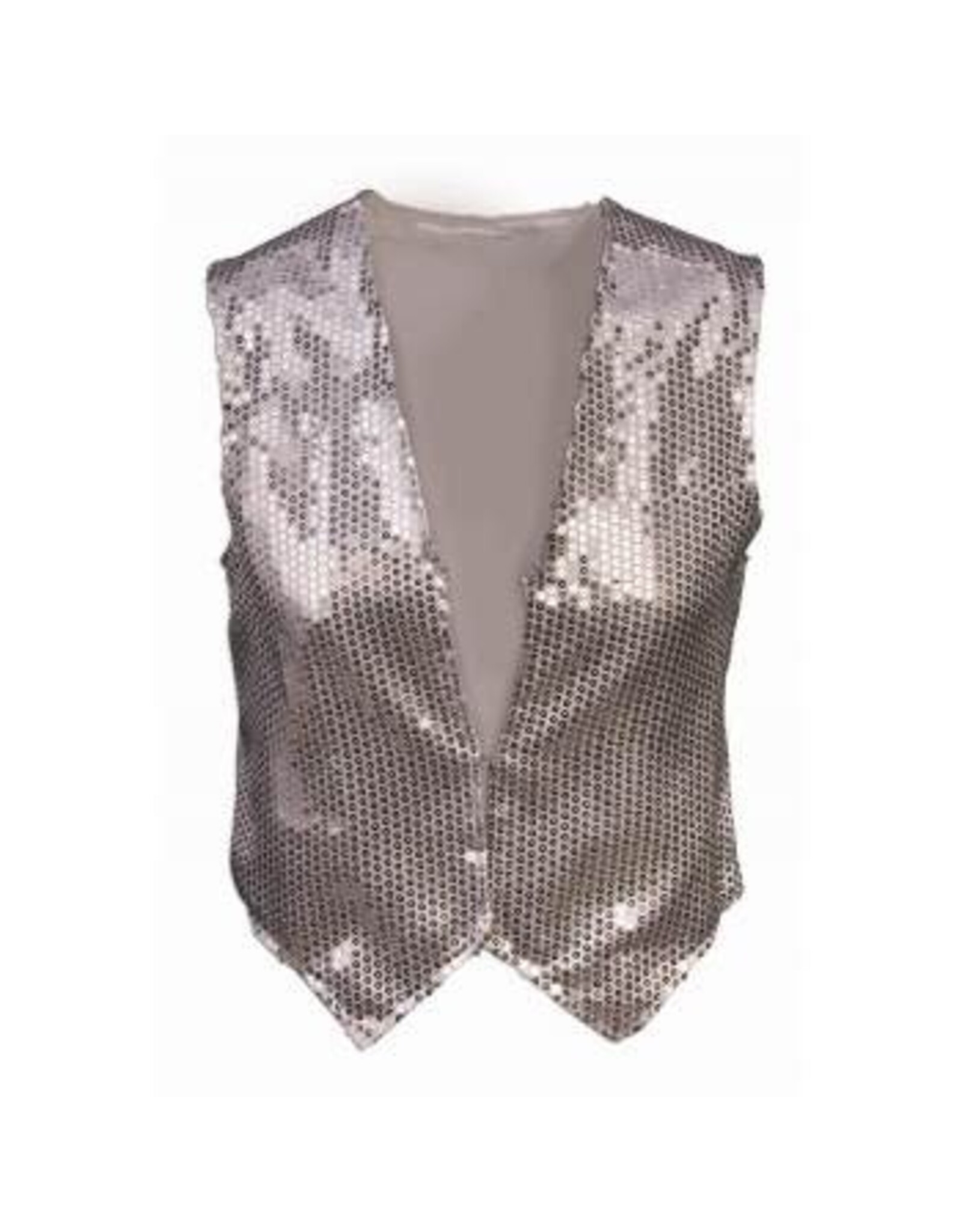 Forum Novelties Inc. Sequin Vest - Adults Silver