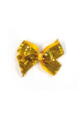 Mimy Design Sequinned Bow Clip Gold