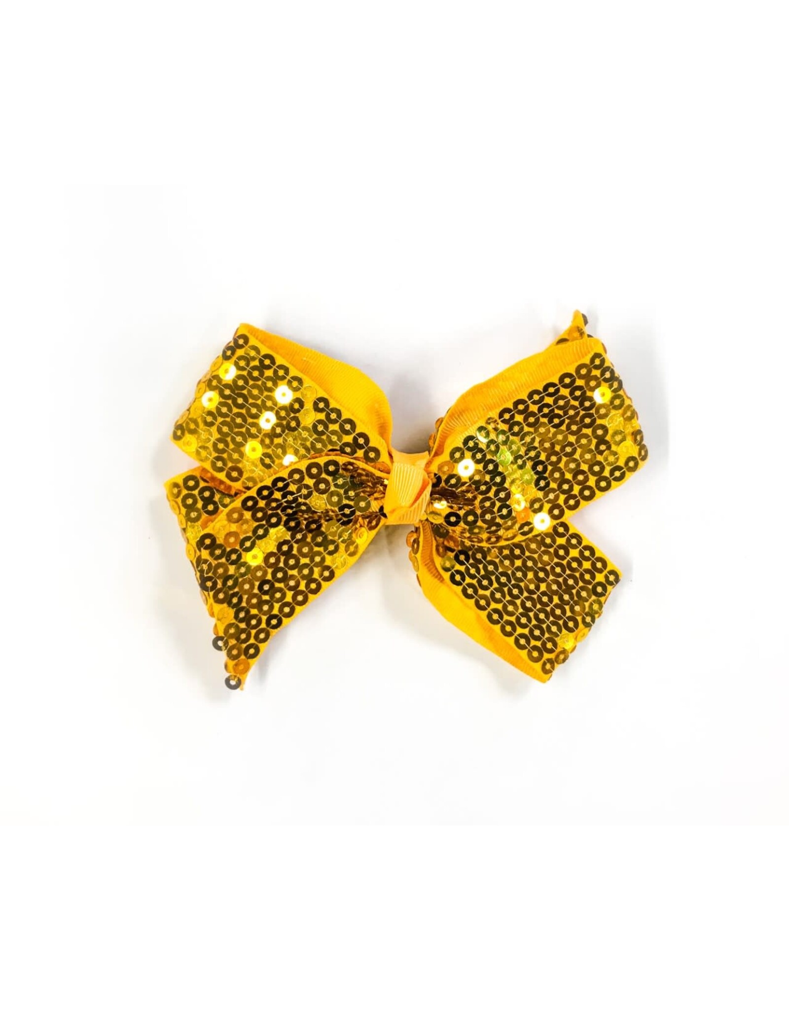 Mimy Design Sequinned Bow Clip Gold