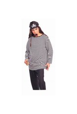 Forum Novelties Inc. Striped Shirt  Black/White