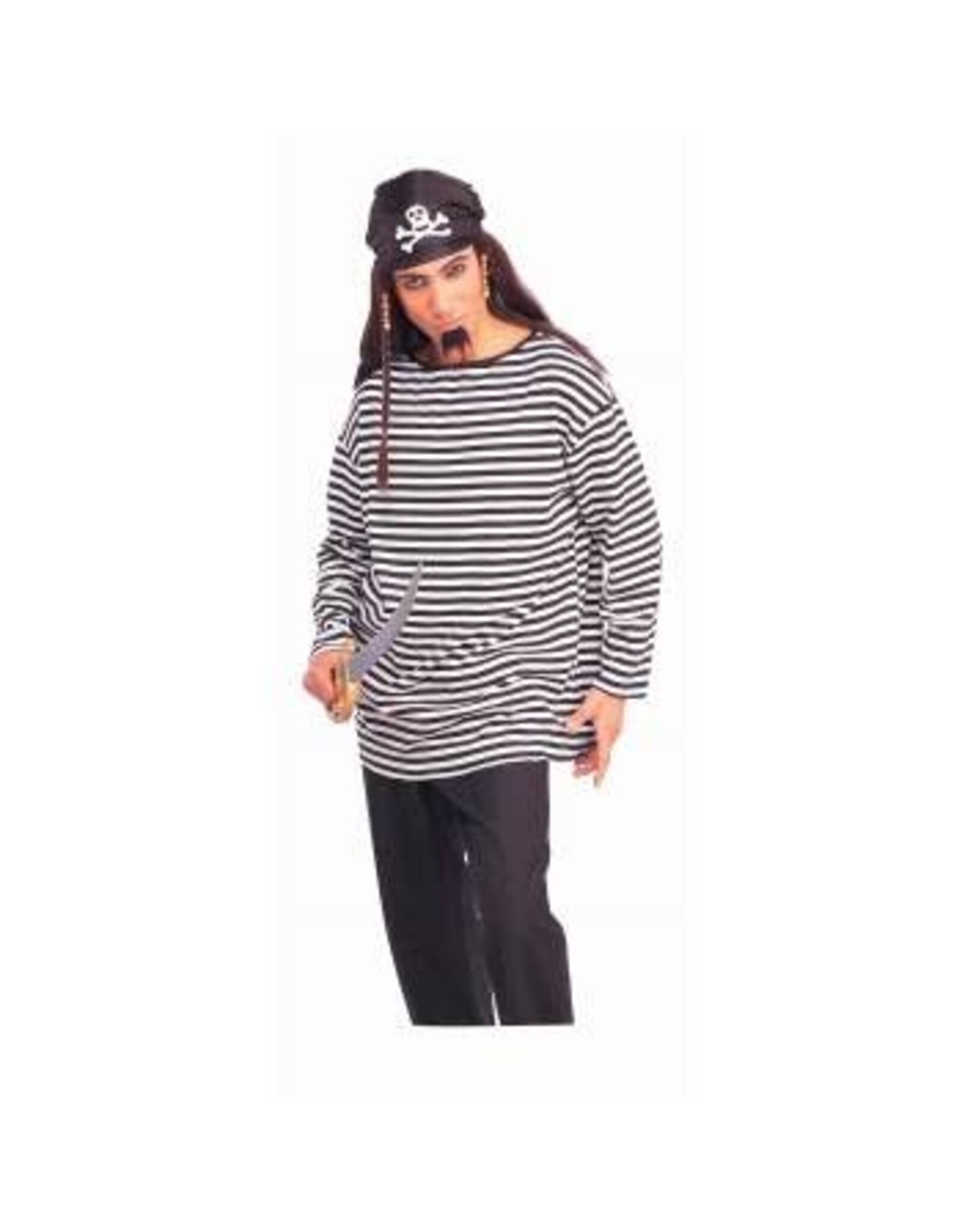 Forum Novelties Inc. Striped Shirt  Black/White