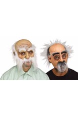 Fun World Whisker Walters Old Man Mask  White