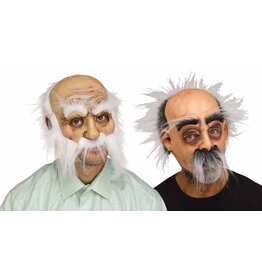 Fun World Whisker Walters Old Man Mask  White