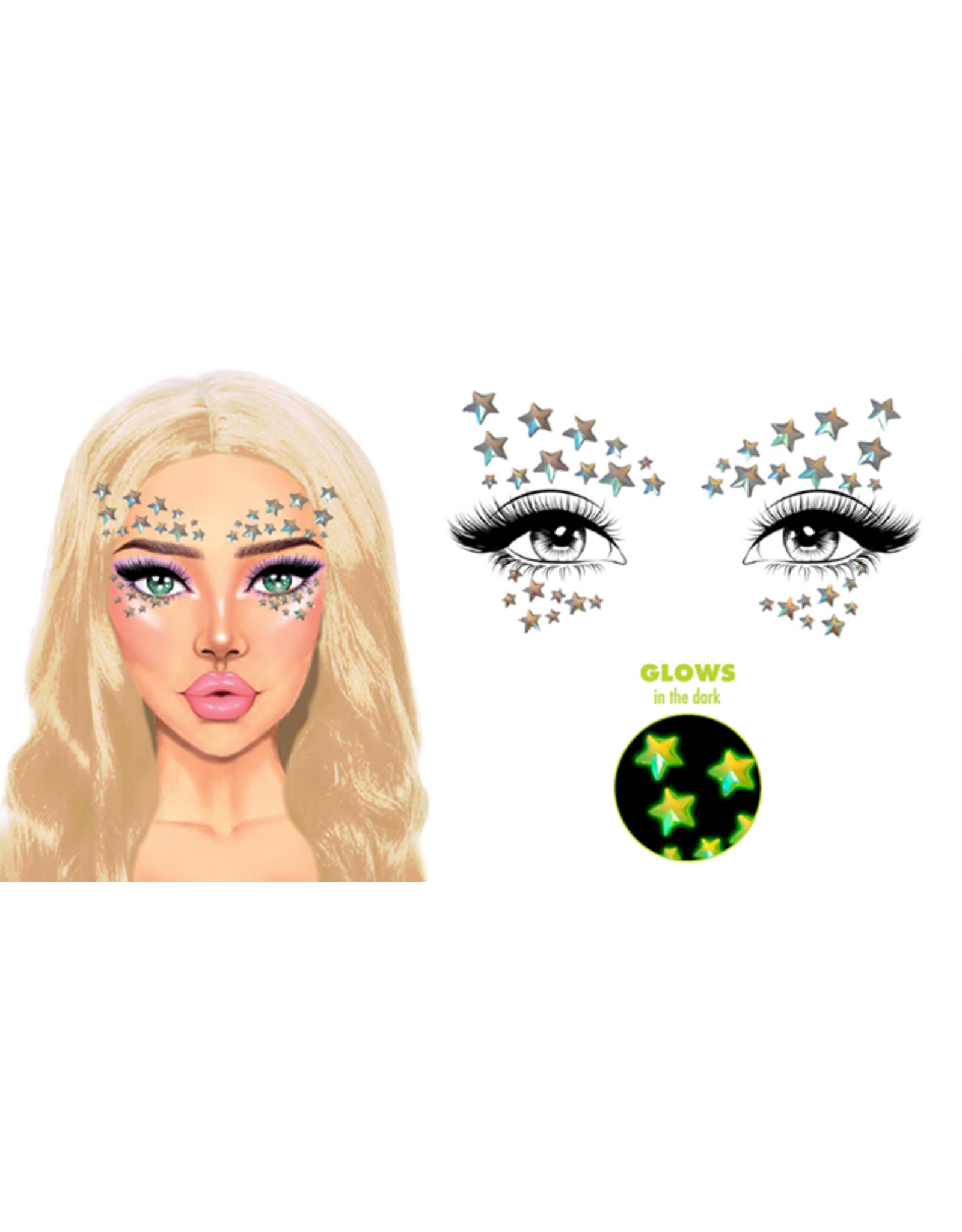 Leg Avenue Celeste Face Crystals
