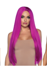 Leg Avenue 33" Long Wig - Raspberry
