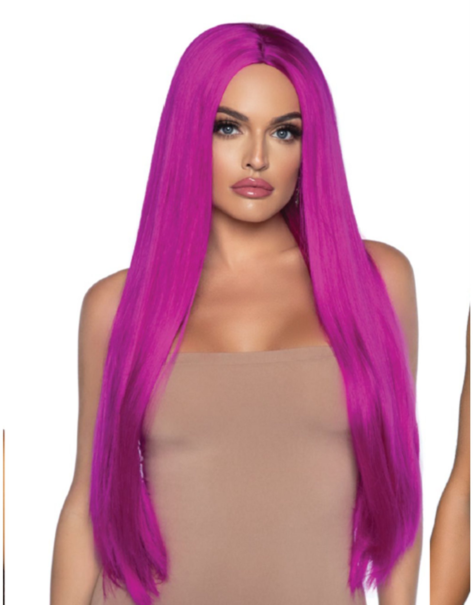 Leg Avenue 33" Long Wig - Raspberry
