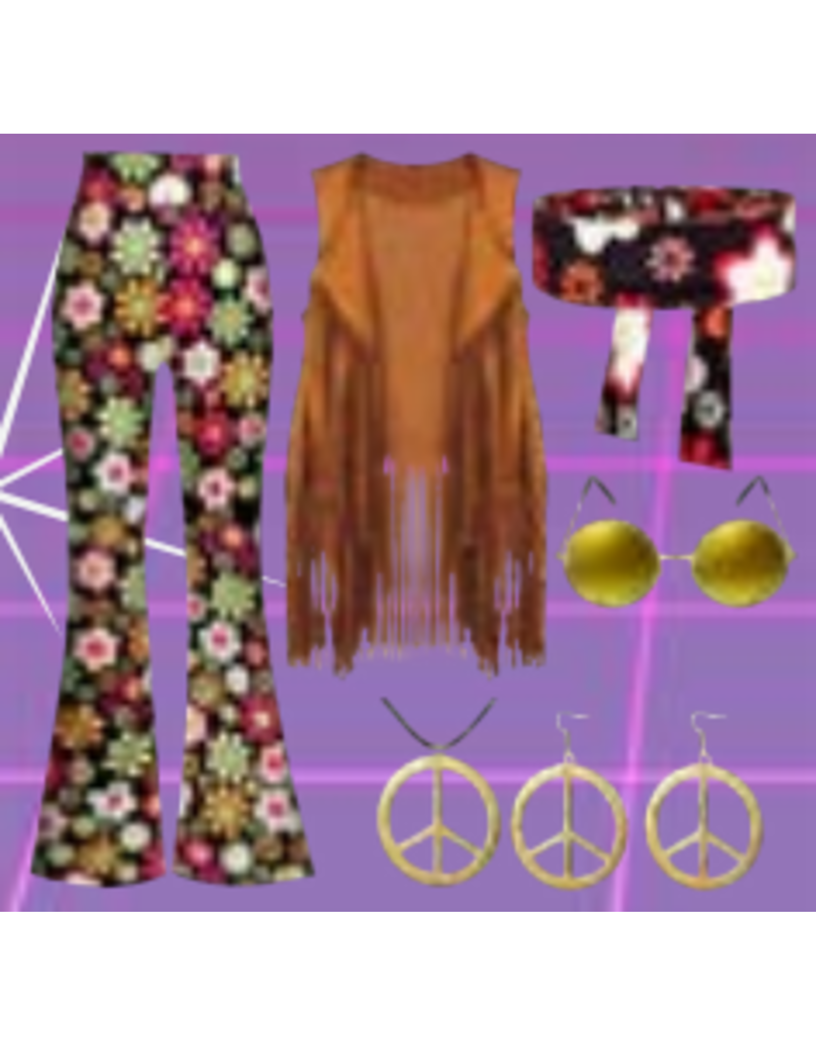 HM Smallwares 60's Hippie Set Flower