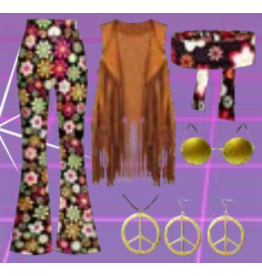 HM Smallwares 60's Hippie Set Flower
