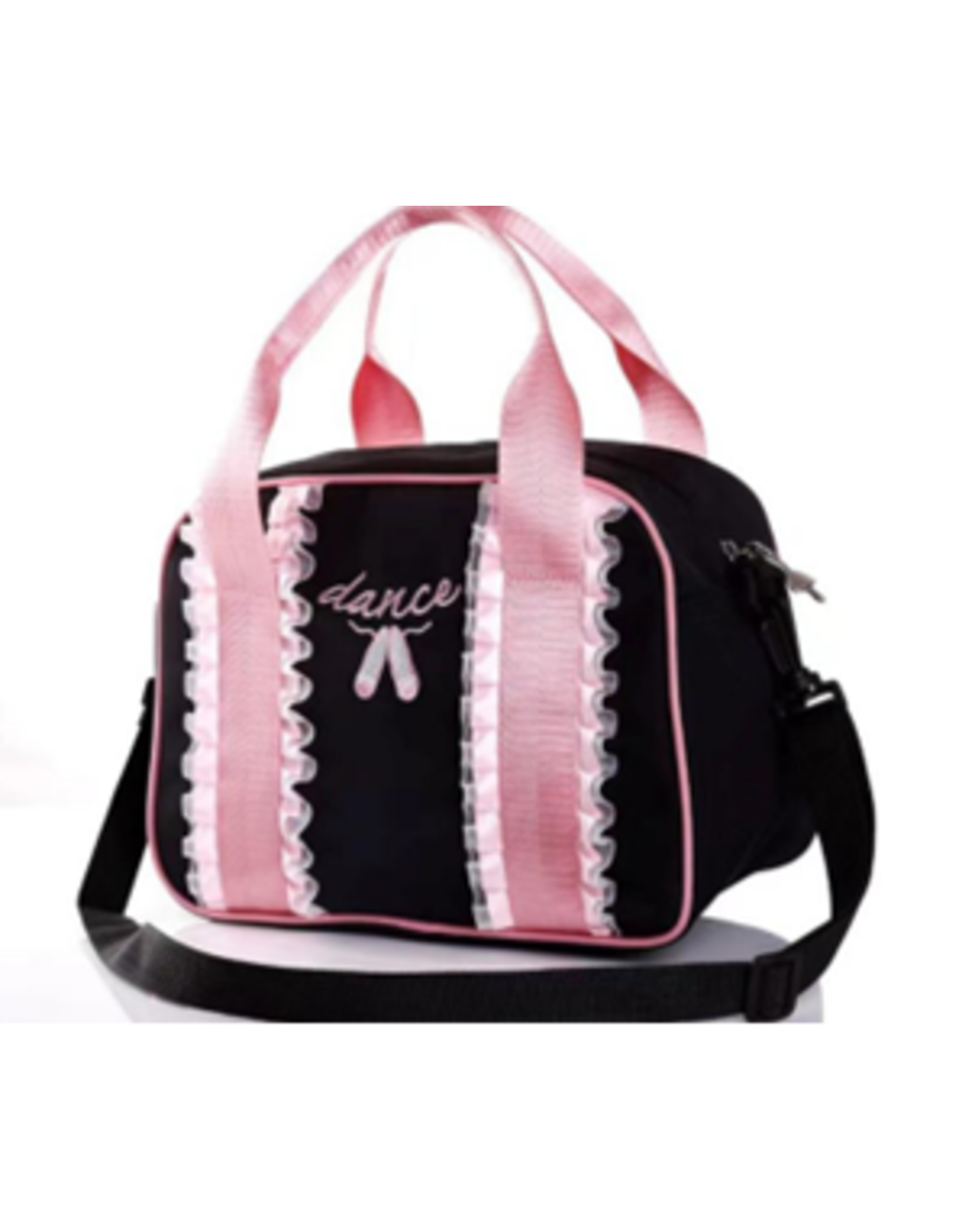 Kissed by Glitter Bag with Ruffles - Black