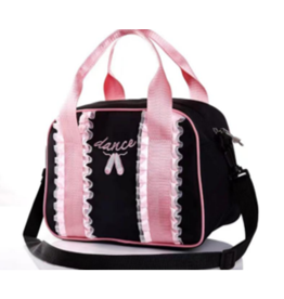 Kissed by Glitter Bag with Ruffles - Black