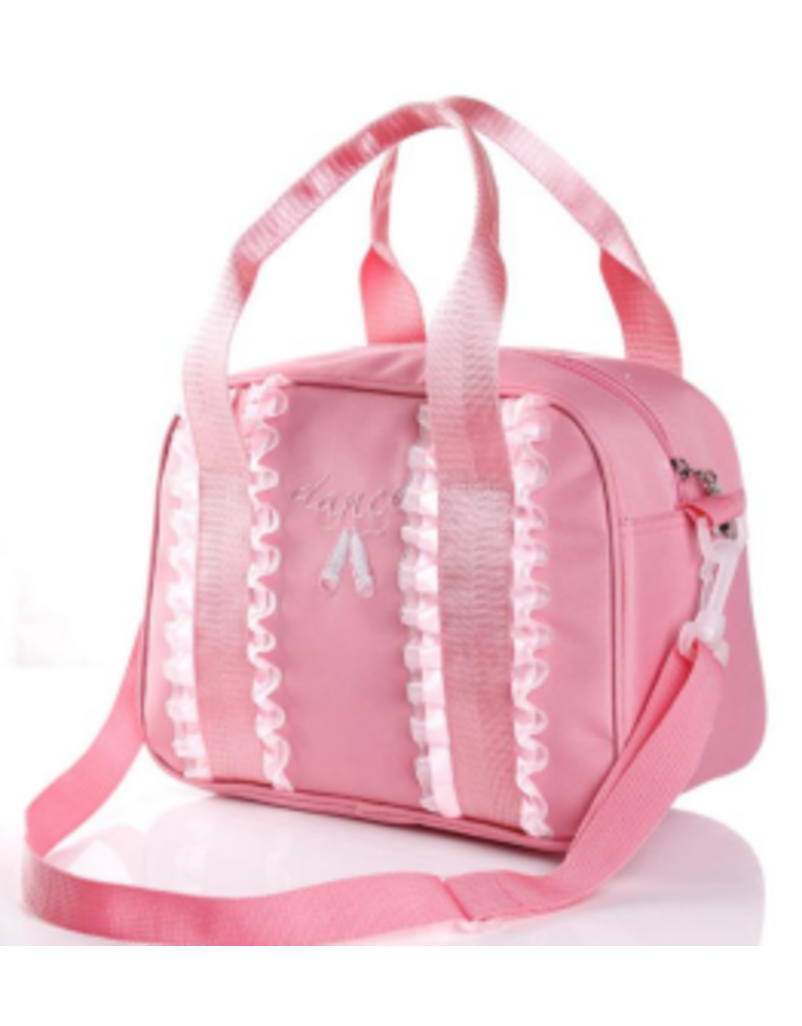Kissed by Glitter Bag with Ruffles - Pink