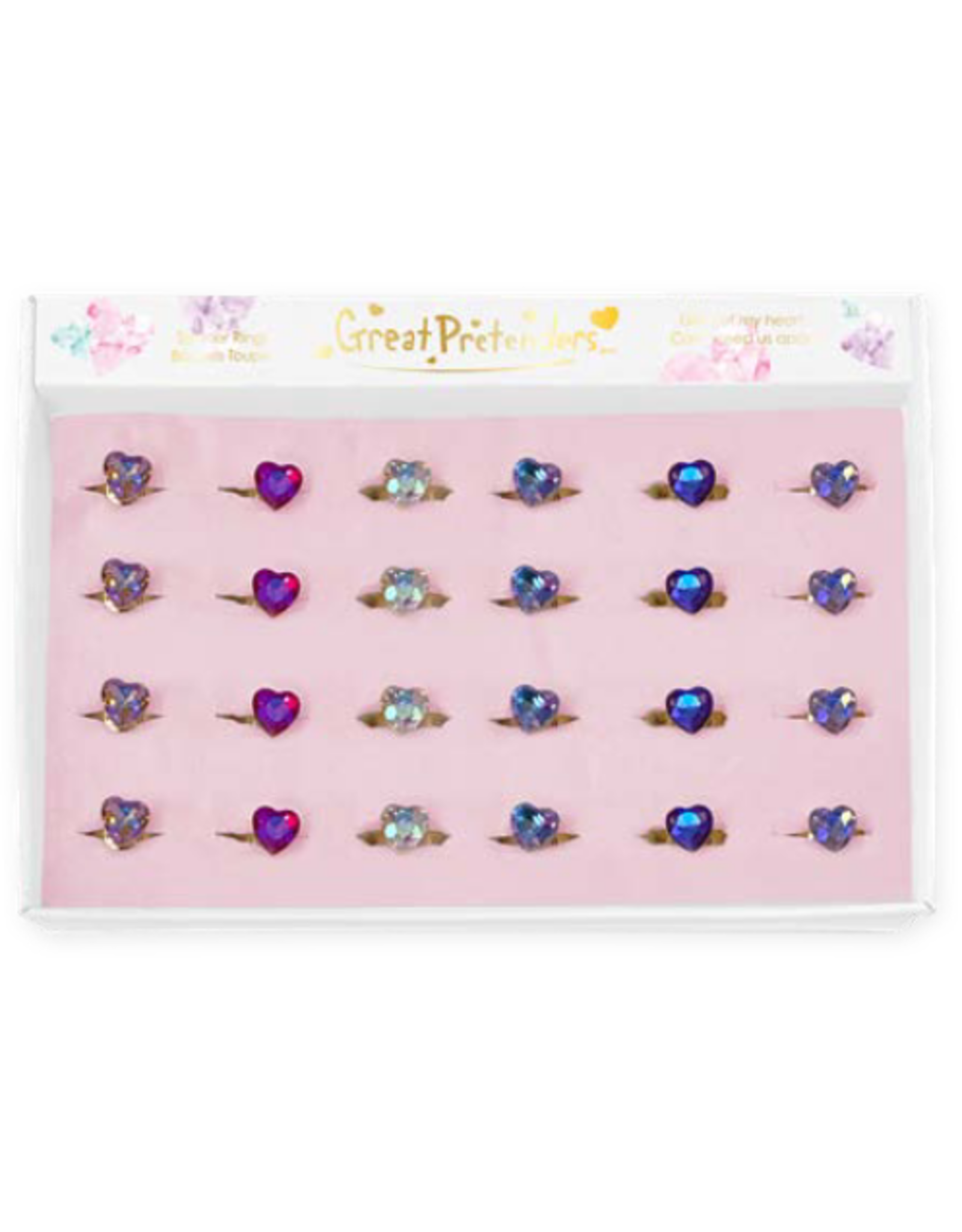 Great Pretenders Assorted Heart Spinner Ring