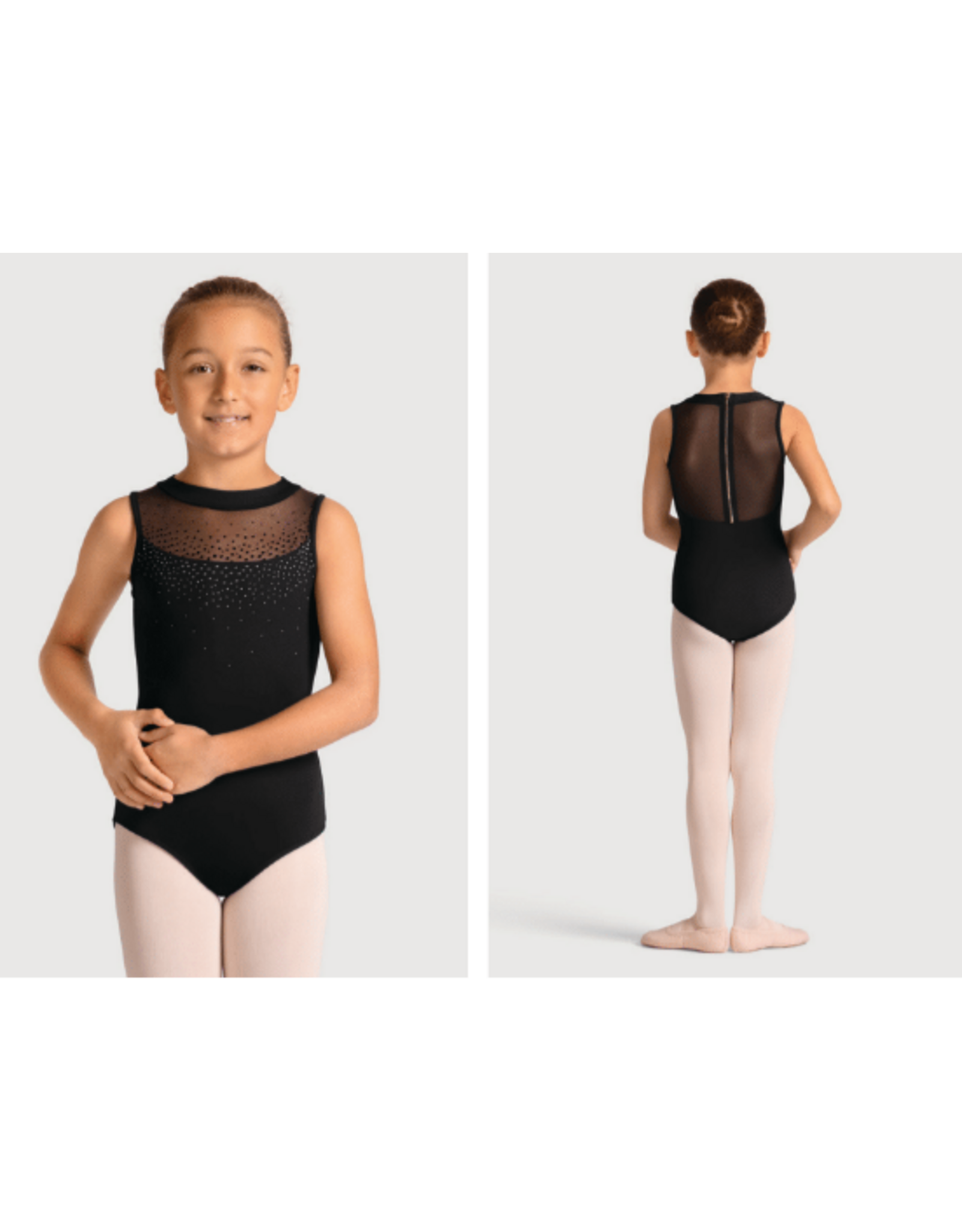 Mirella Children's Celeste Mock Neck Leotard