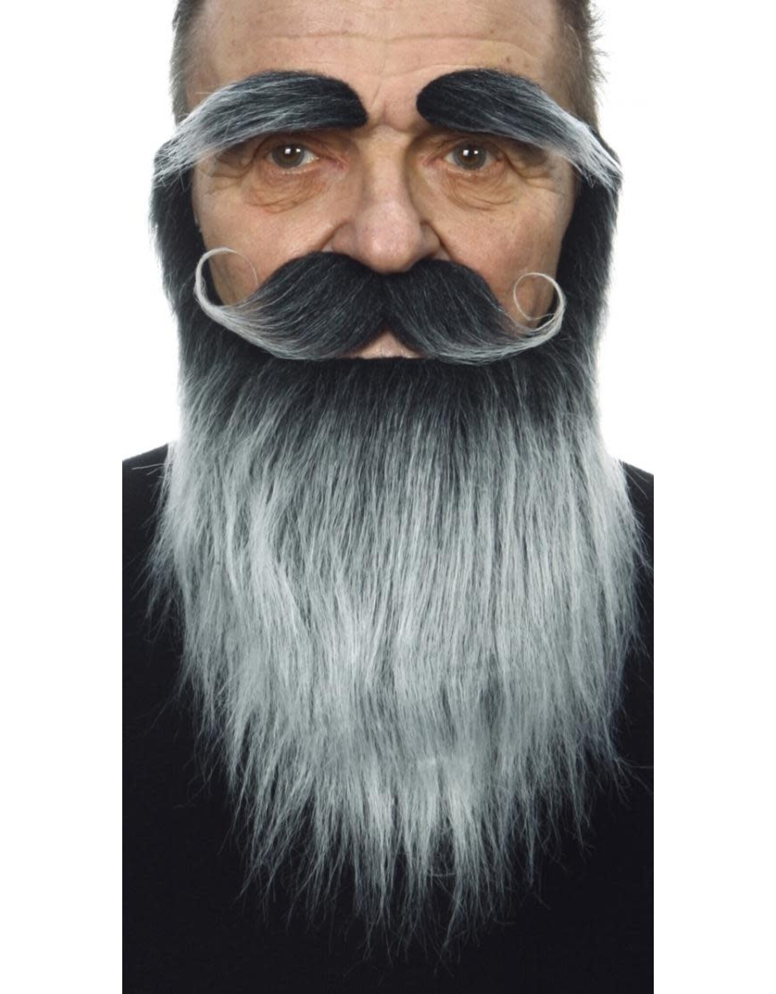European Moustaches Moustache, Beard and Eyebrow Set